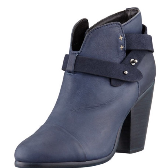 Rag and Bone Harrow Blue Booties - Picture 9 of 10